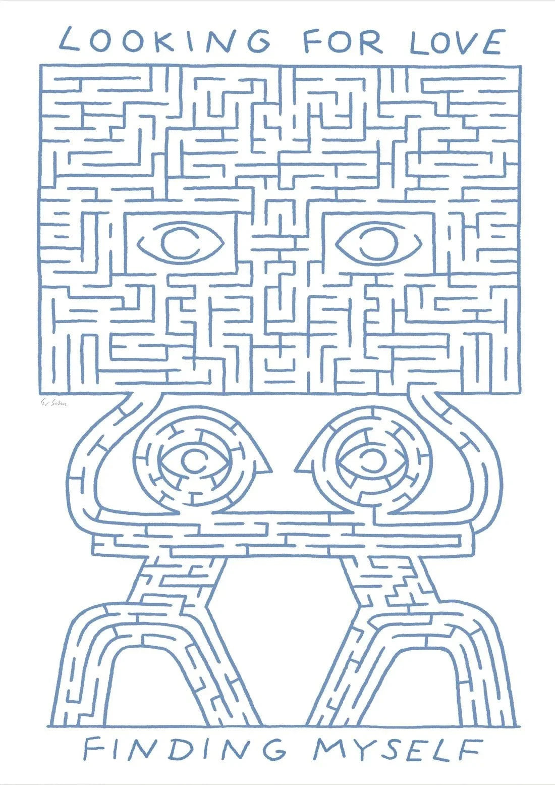 Looking For Love contemporary wall art print by Eric Schwarz - sold by DROOL