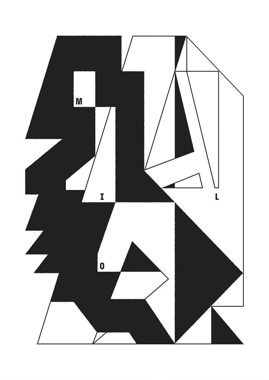 MILO contemporary wall art print by Przemek Bizoń - sold by DROOL