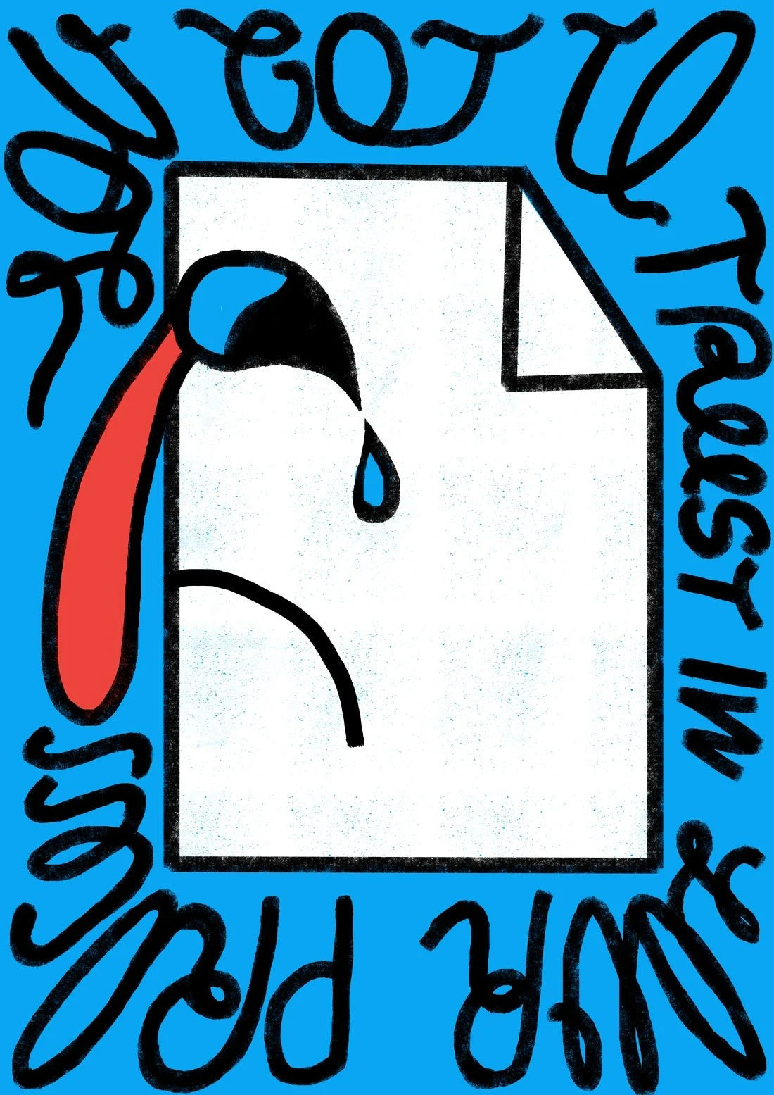 Trust the Process contemporary wall art print by Carilla Karahan - sold by DROOL