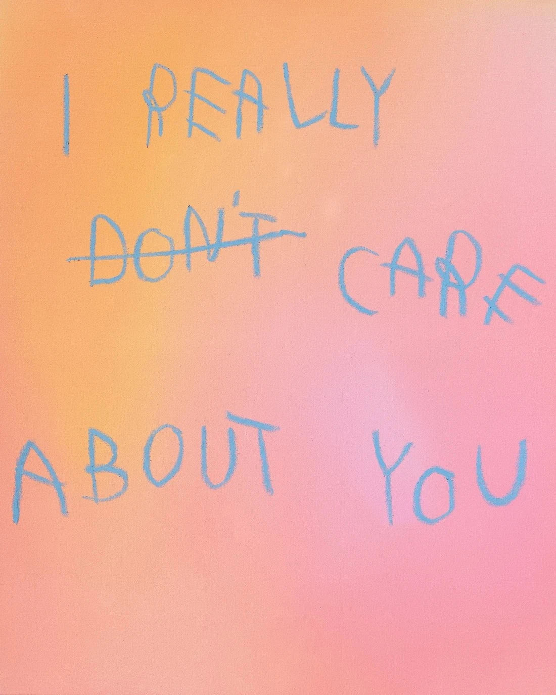 I really care contemporary wall art print by Peter-Maximilian Ronsdorf - sold by DROOL
