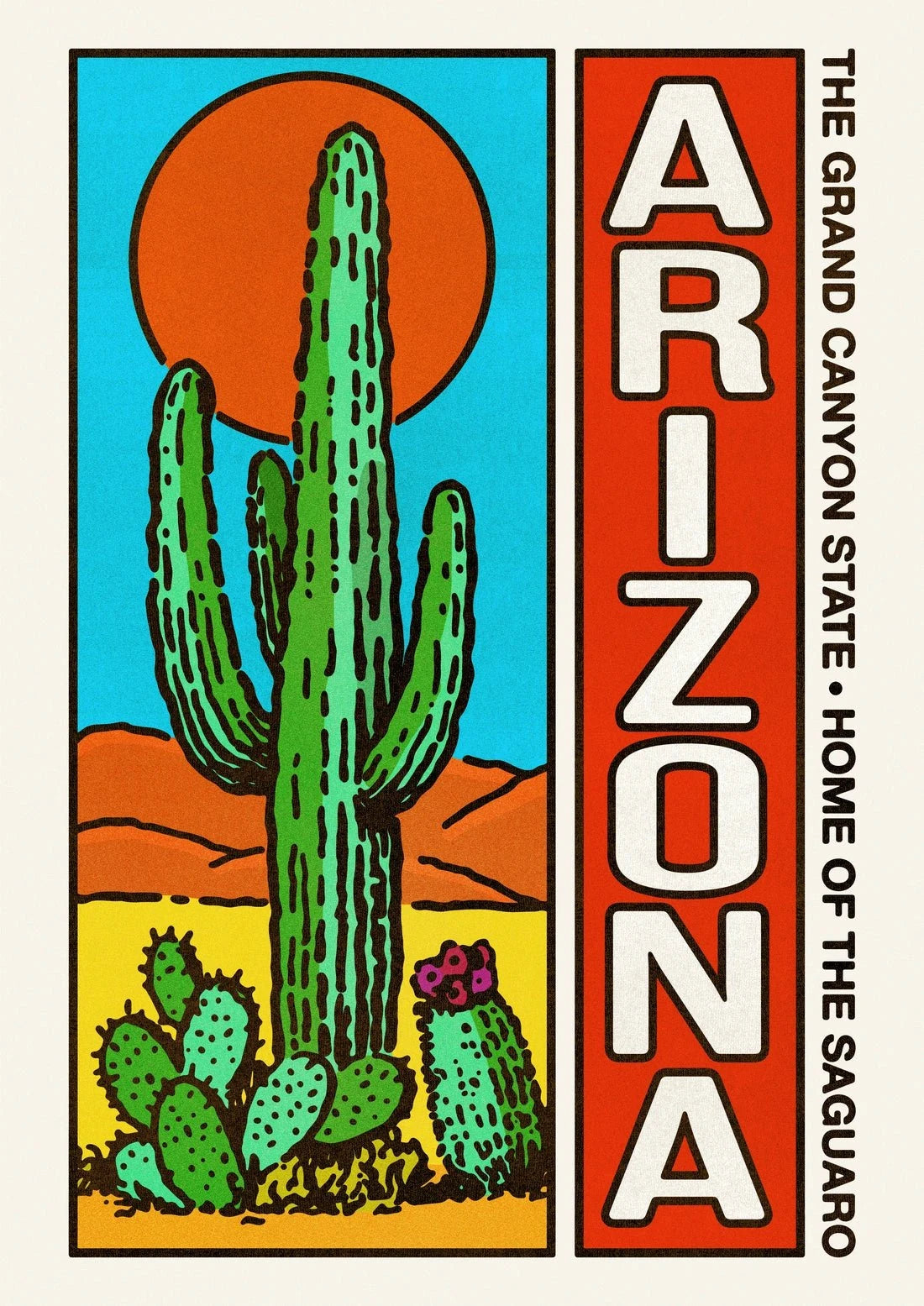 Arizona contemporary wall art print by Othman Zougam - sold by DROOL