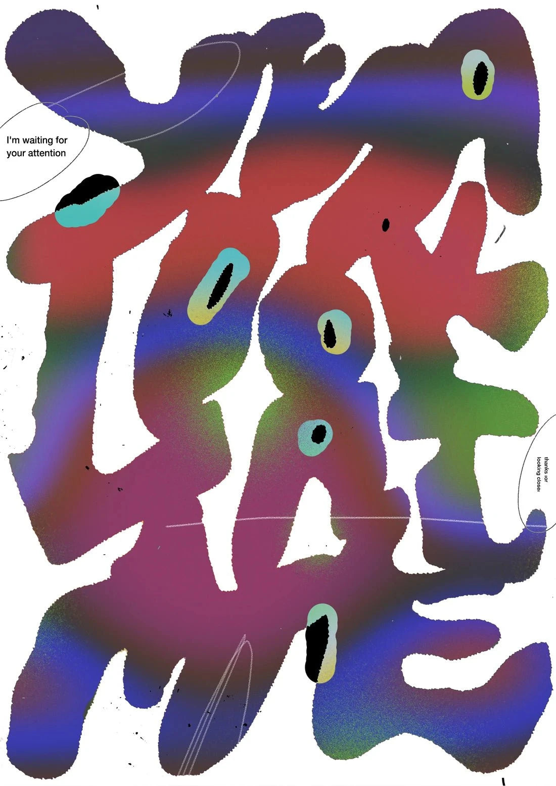 Yeah Look At Me contemporary wall art print by Jorge Santos - sold by DROOL
