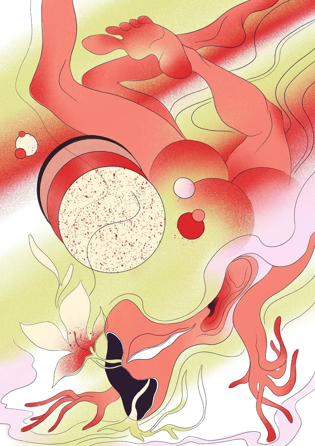 IN BLOOM contemporary wall art print by Arina Kokoreva - sold by DROOL
