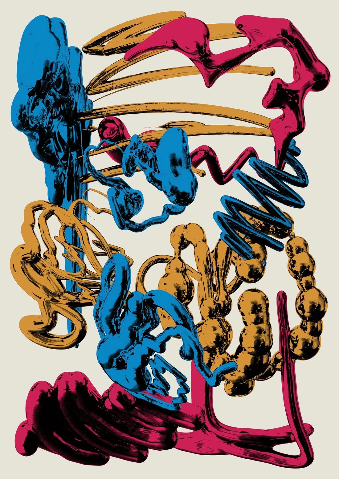Oculus Waves contemporary wall art print by Tristan Miller - sold by DROOL