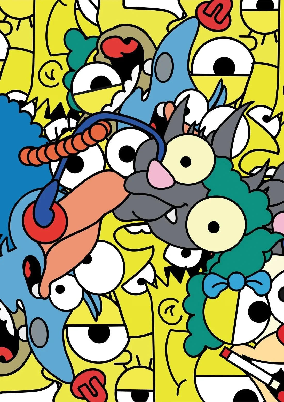 Simpson Megamixed contemporary wall art print by Ignorance1 - sold by DROOL