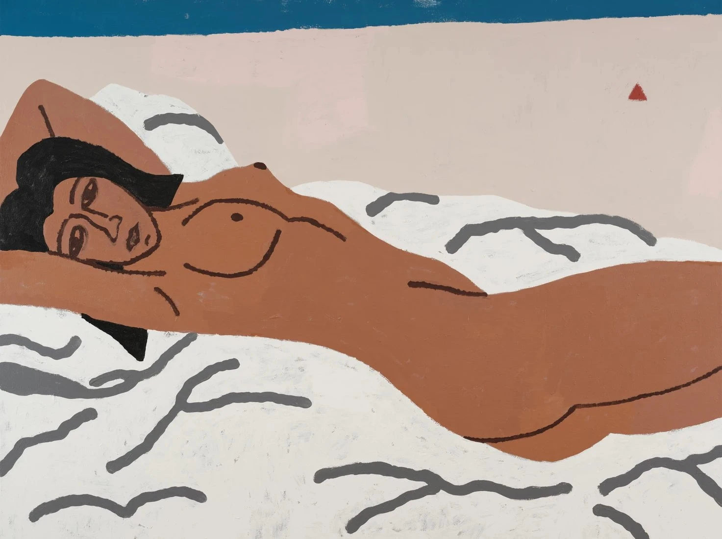 Figure In Repose no 5 contemporary wall art print by Colby Edwards - sold by DROOL