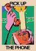 Hot Line Call contemporary wall art print by Azaazelus - sold by DROOL