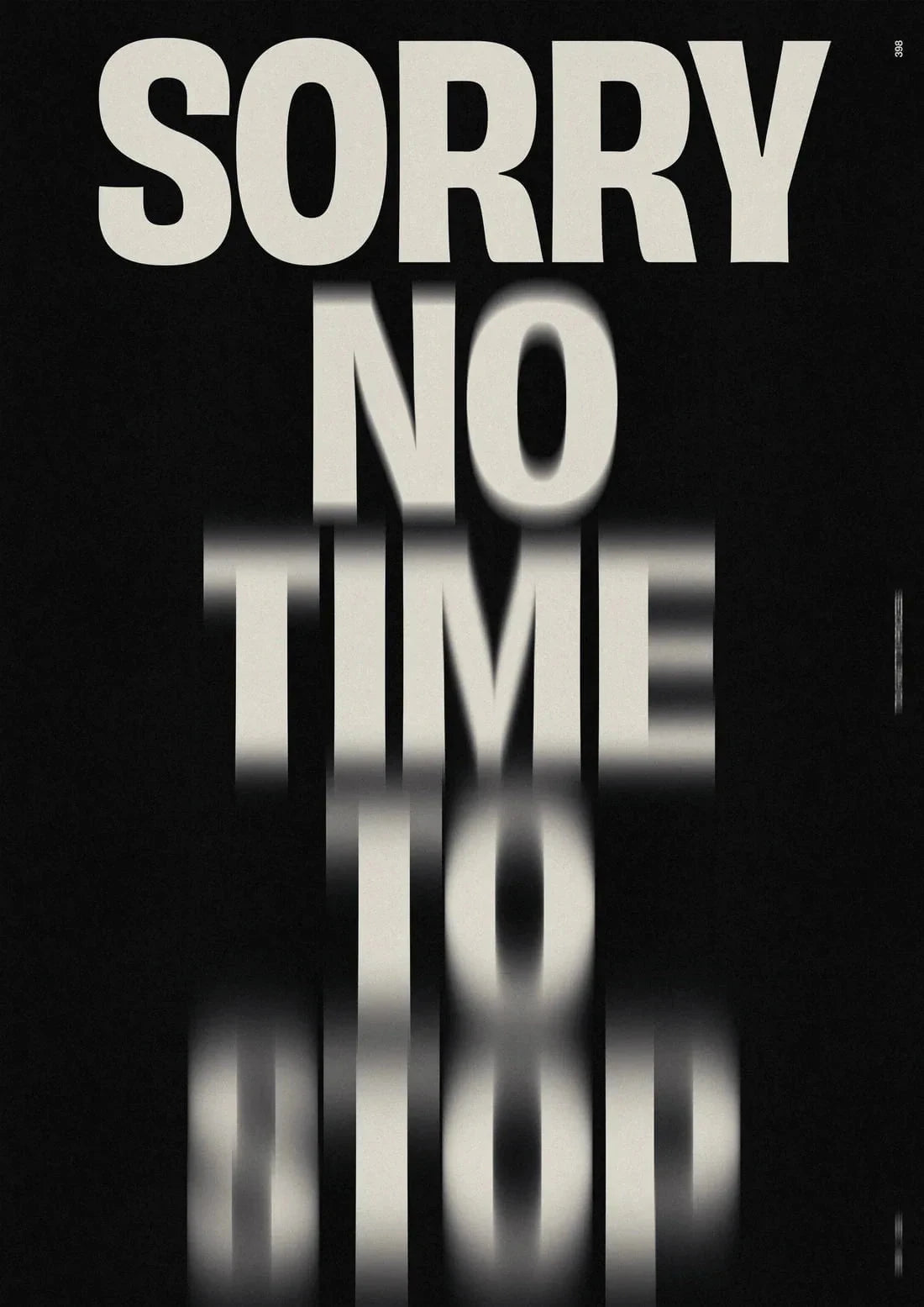 NO TIME TO STOP contemporary wall art print by Brad Mead - sold by DROOL