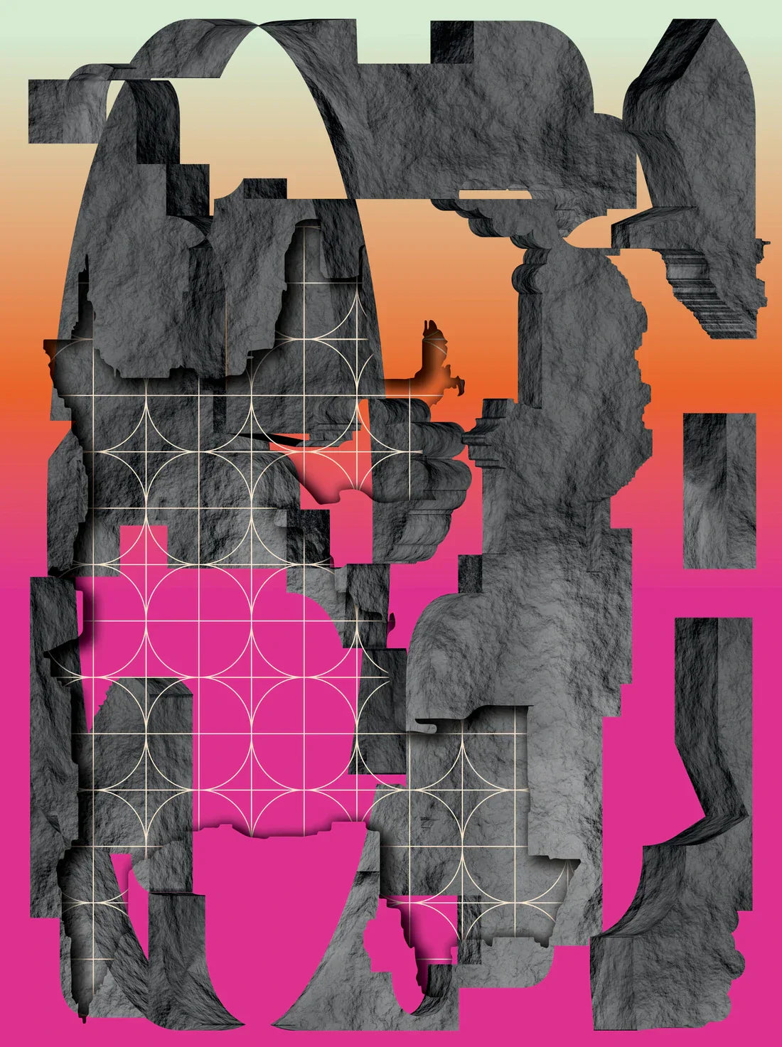 Worldbuilding contemporary wall art print by Klara Troost - sold by DROOL