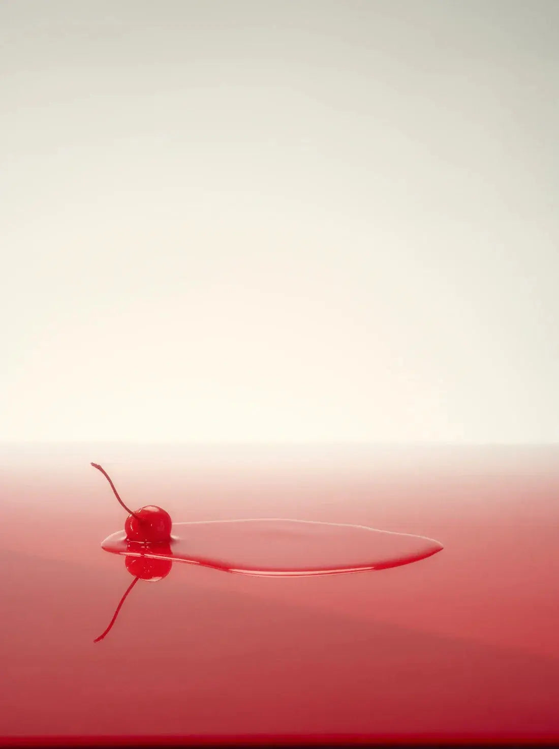 Cherry Spill contemporary wall art print by Sian Fay Kerr - sold by DROOL