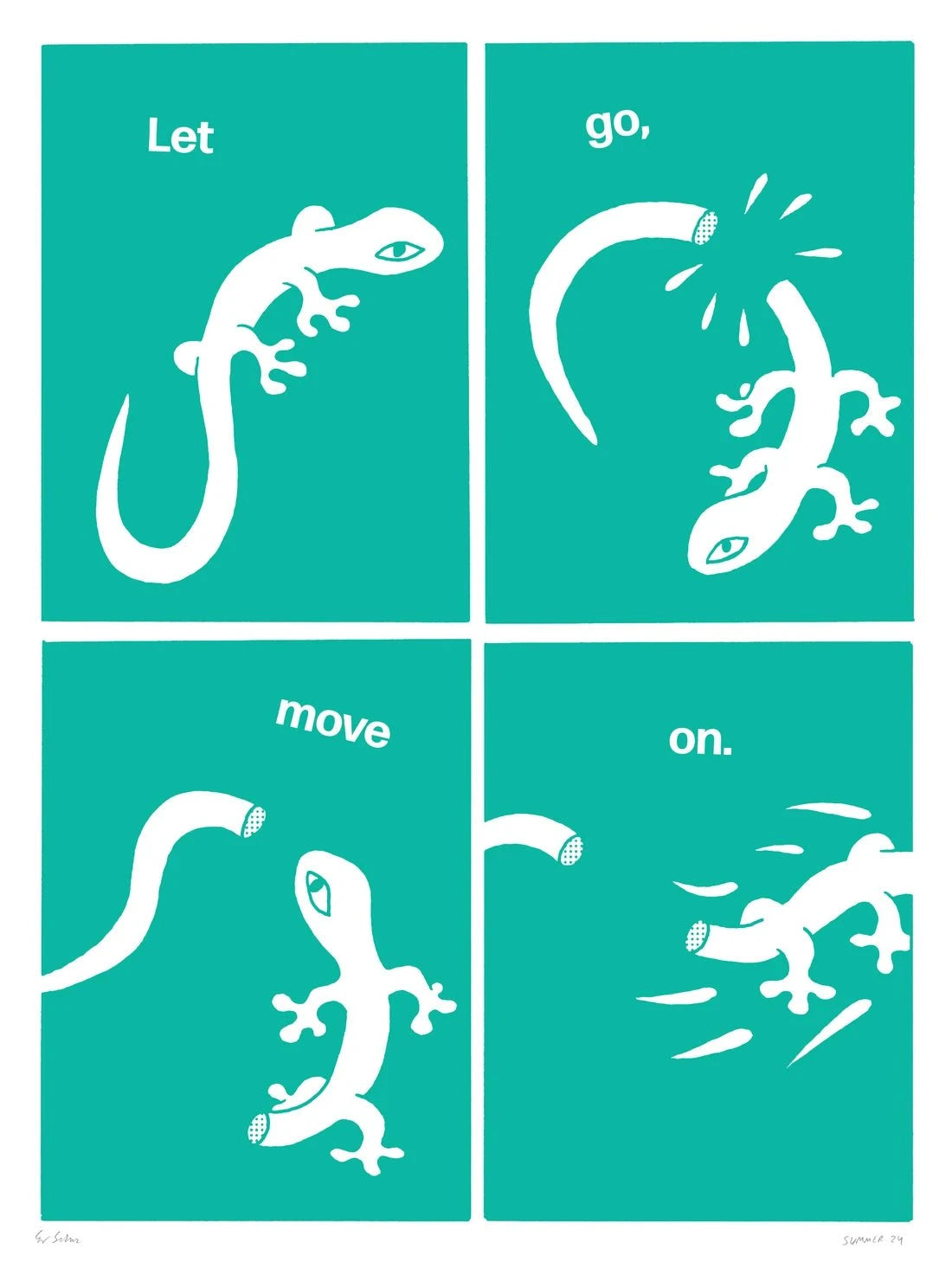 Let Go contemporary wall art print by Eric Schwarz - sold by DROOL