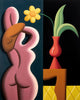 Nude And A Vase contemporary wall art print by Juan de la Rica - sold by DROOL