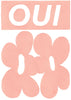 Oui contemporary wall art print by Sara Cristina Moser - sold by DROOL