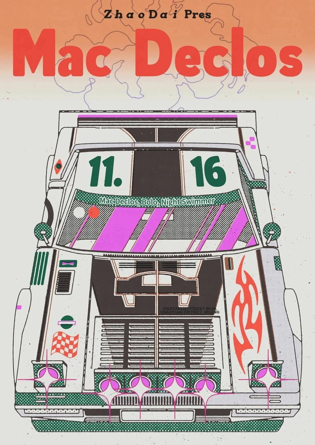 Zhao Dai pres. Mac Declos contemporary wall art print by MENSLIES - sold by DROOL