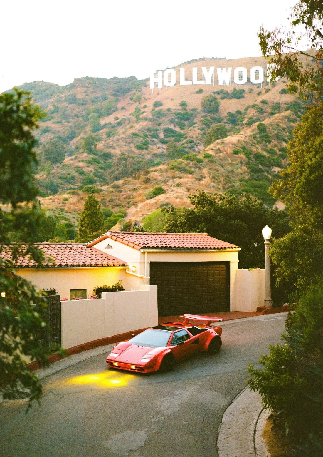 Countach in Hollywood contemporary wall art print by Chazzydawg - sold by DROOL