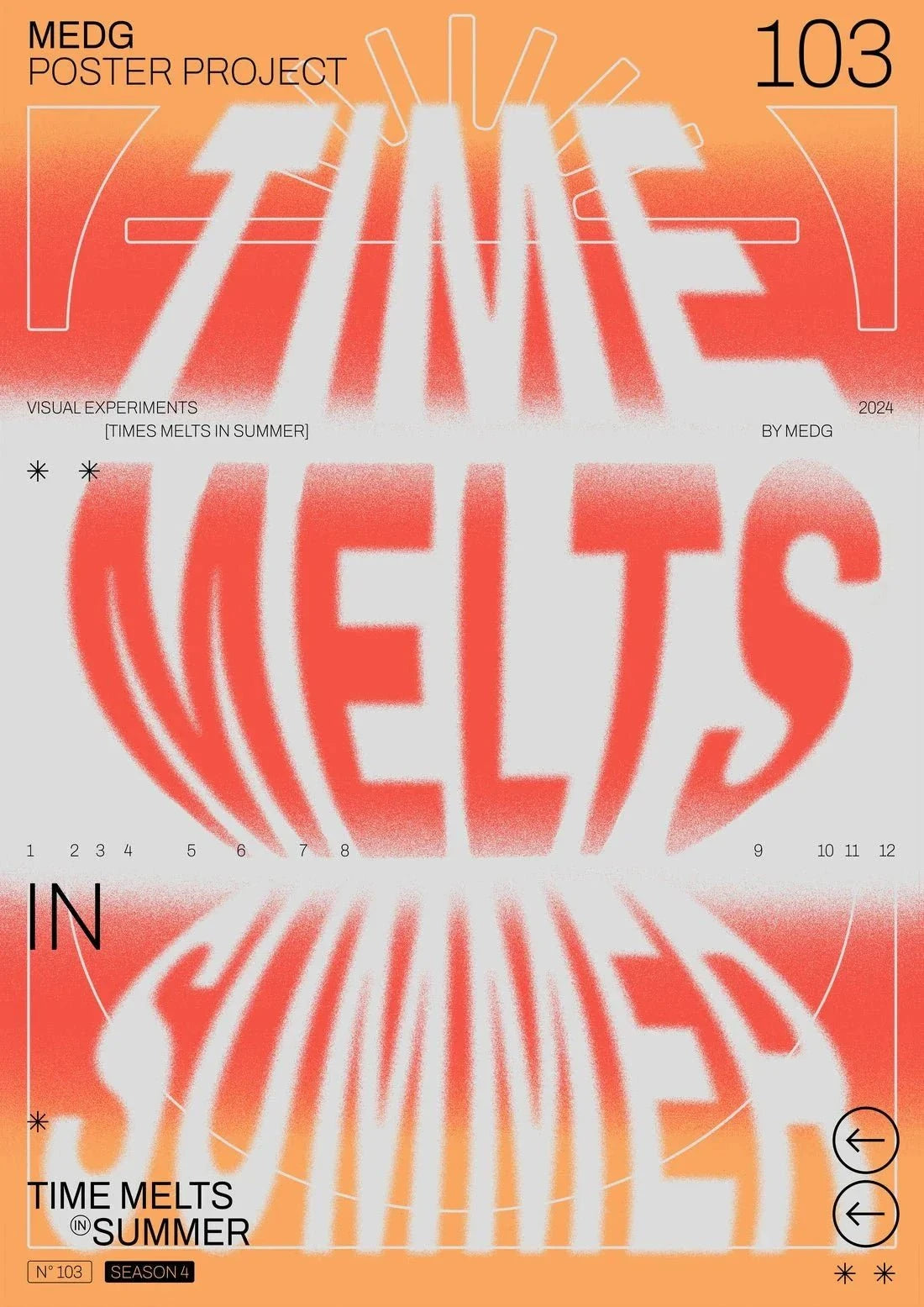 Time Melts In Summer contemporary wall art print by MEDG - sold by DROOL