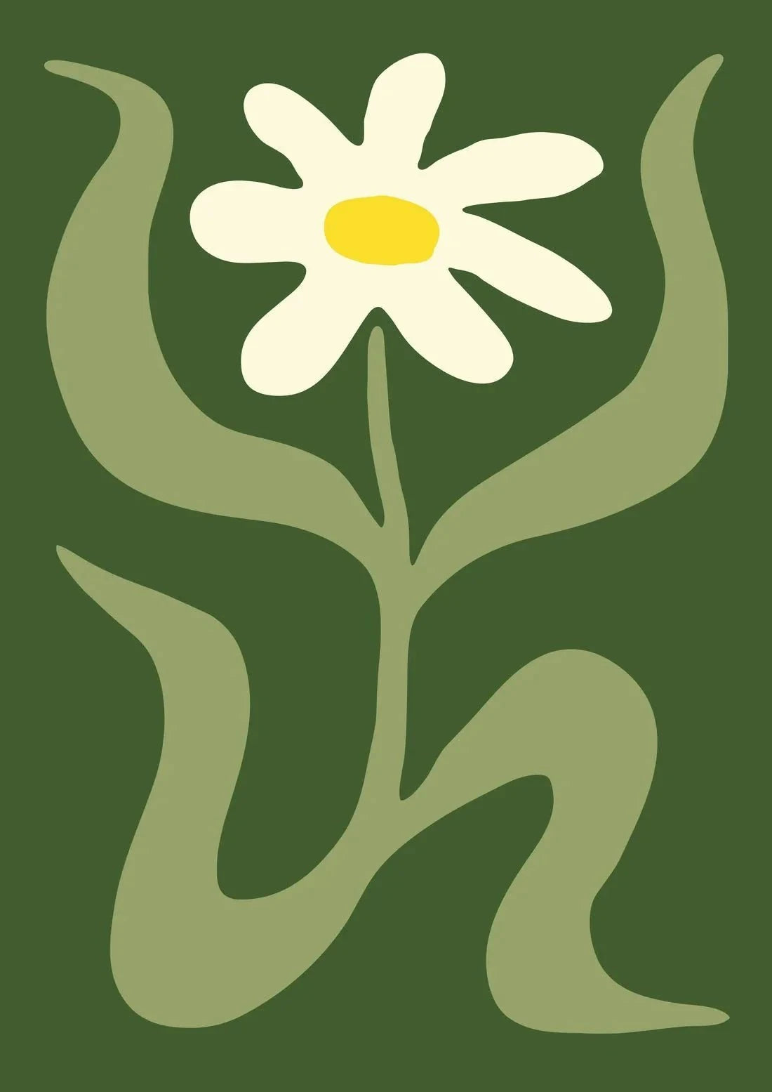 Flower 2 contemporary wall art print by Max Blackmore - sold by DROOL