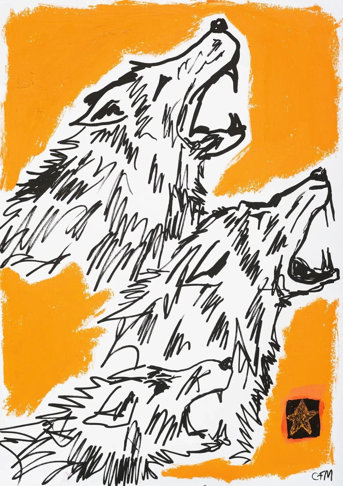 The Pack contemporary wall art print by Caitlin Flood-Molyneux - sold by DROOL