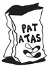 PATATAS contemporary wall art print by Max Blackmore - sold by DROOL