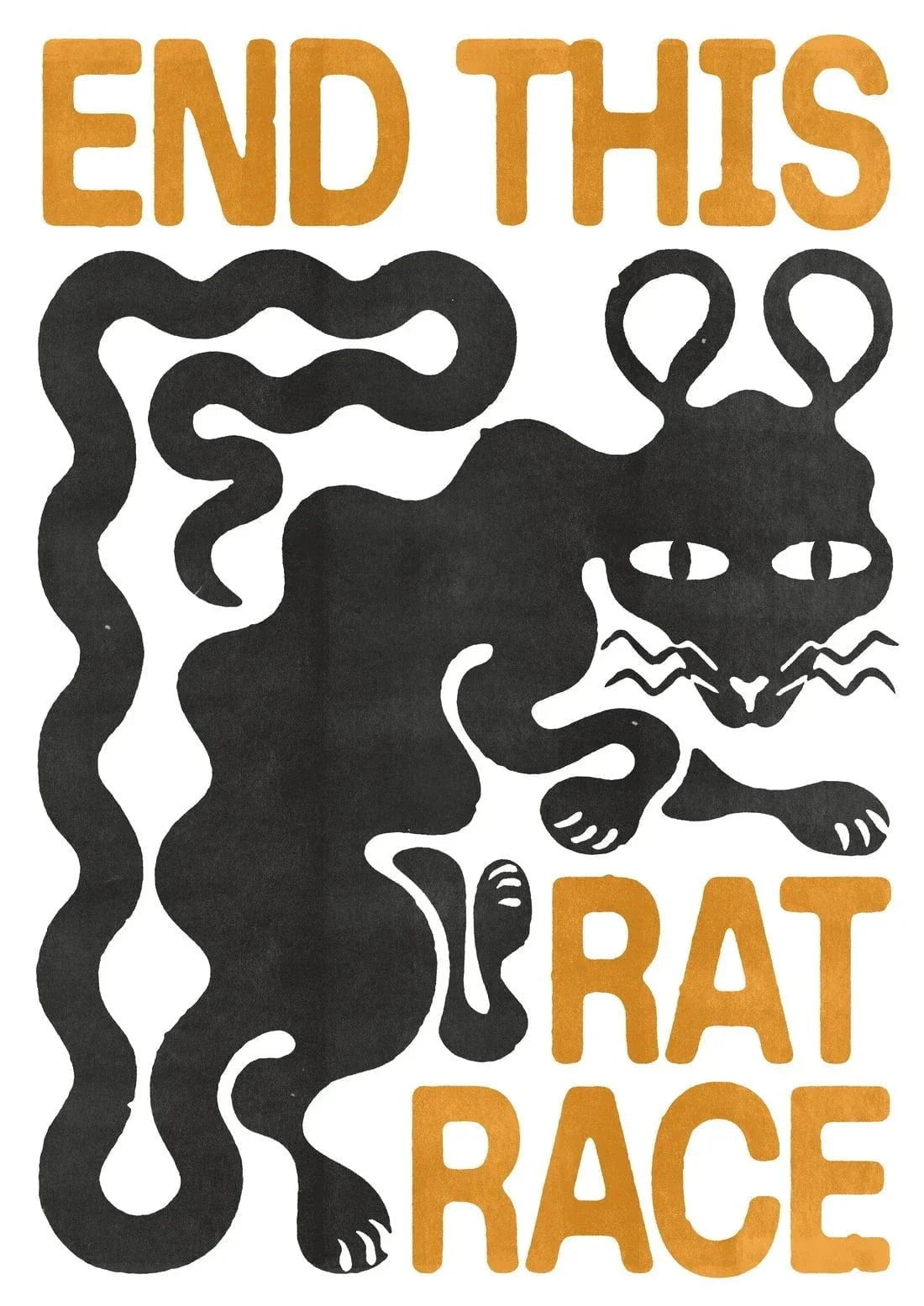 THE RAT RACE contemporary wall art print by Alexander Khabbazi - sold by DROOL