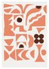 Quatrefoil 2 contemporary wall art print by Rikki Hewitt - sold by DROOL