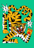 Big Cat contemporary wall art print by Jamie Muck - sold by DROOL