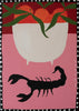 Scorpion contemporary wall art print by Natalie Savage - sold by DROOL