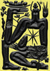 Faune and Fruits contemporary wall art print by Célestin Krier - sold by DROOL