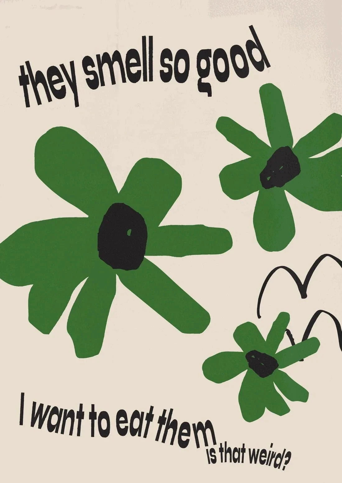 They smell so good contemporary wall art print by Lou Wang - sold by DROOL