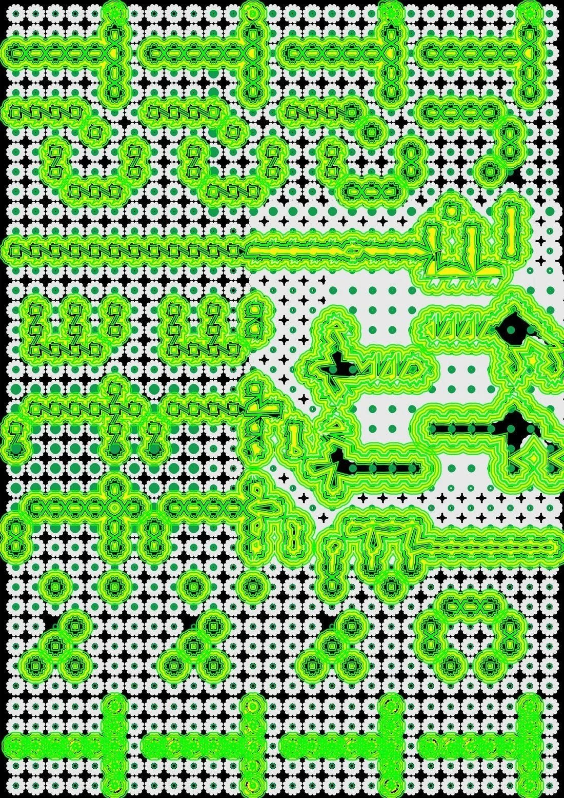 Poster 19 contemporary canvas art print by Gang Buron-Yi - sold by DROOL