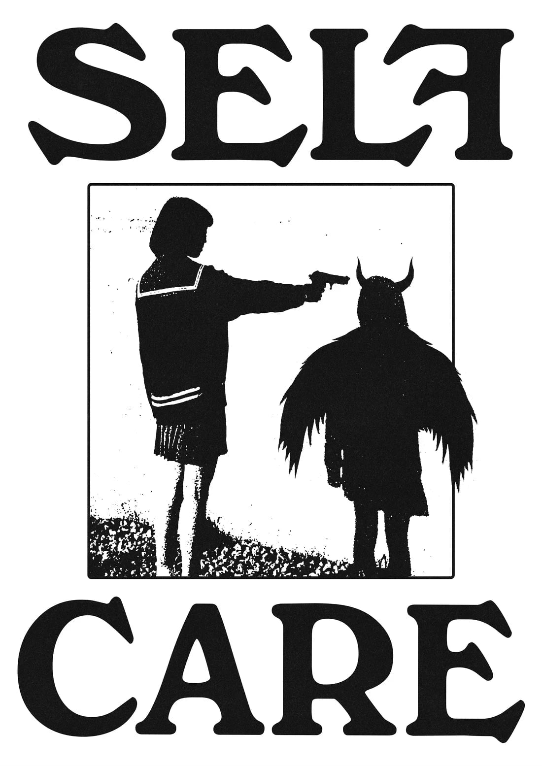 Self Care contemporary wall art print by Utsav Verma - sold by DROOL