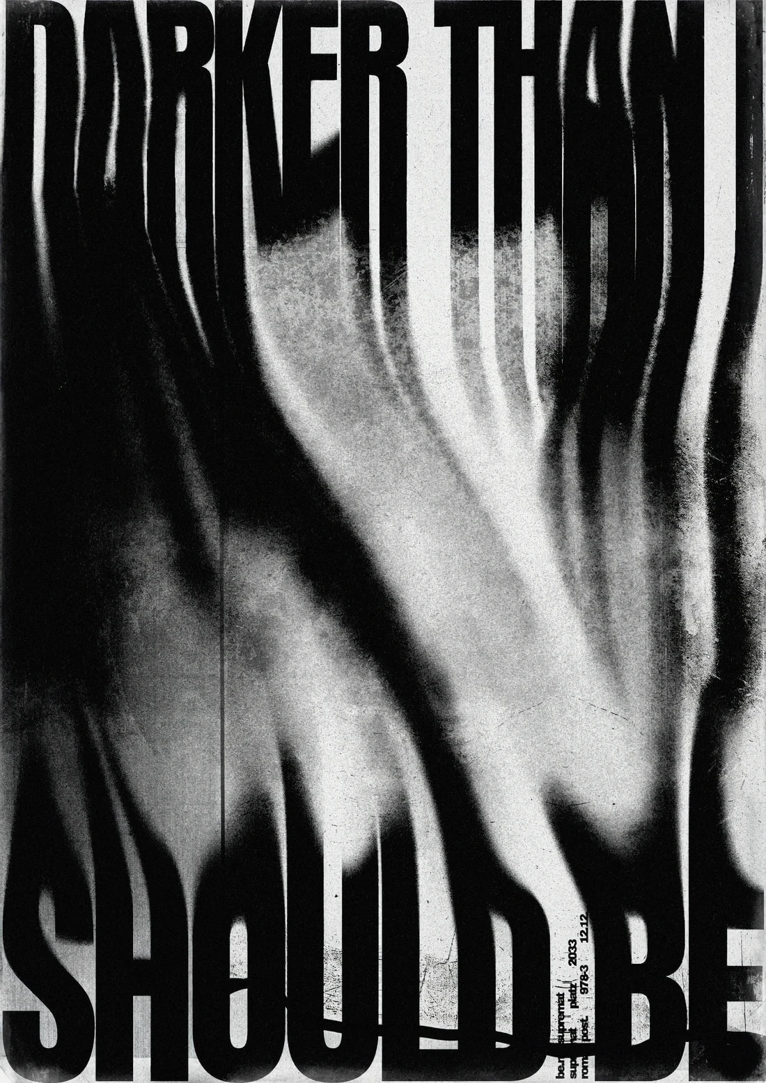 Darker than I should be contemporary wall art print by Roman Post. - sold by DROOL