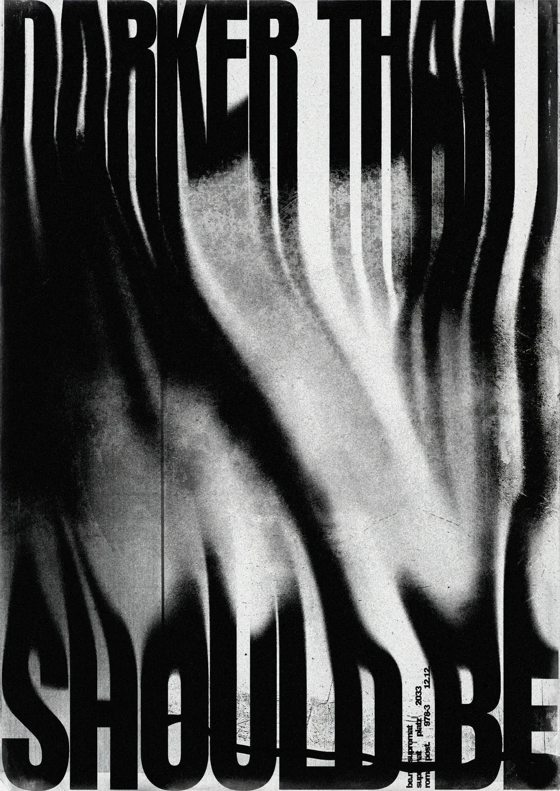 Darker than I should be contemporary wall art print by Roman Post. - sold by DROOL
