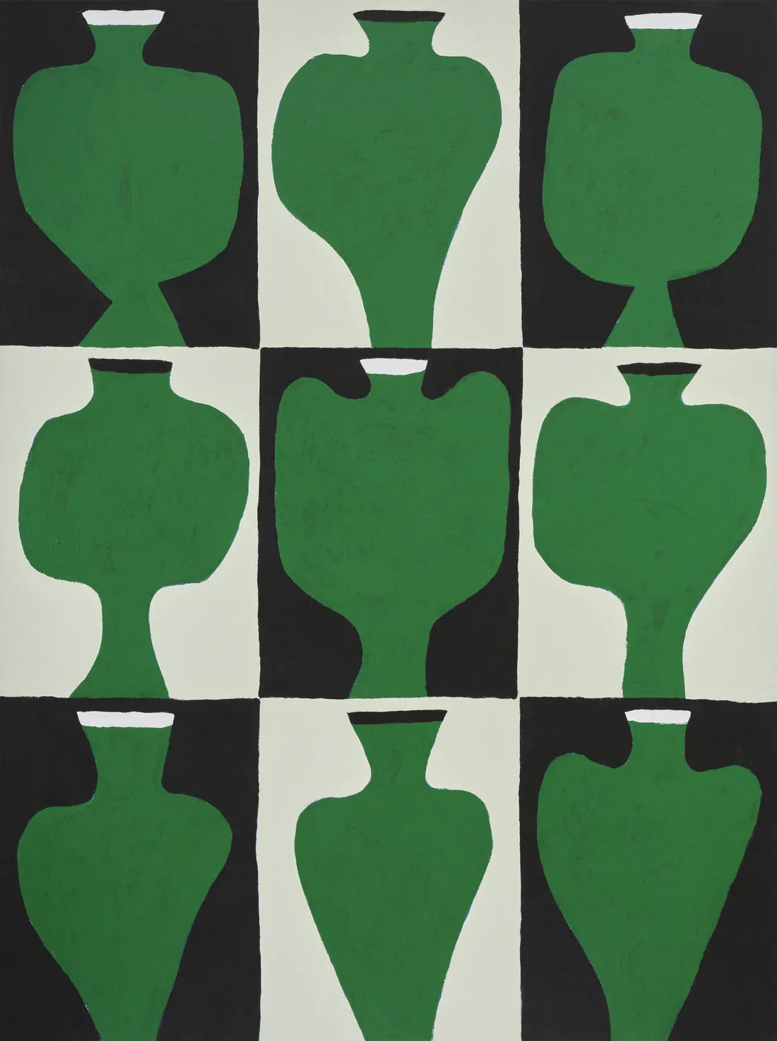Vases x9 contemporary wall art print by Colby Edwards - sold by DROOL