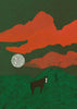 Emerald Midnight contemporary wall art print by Lily Kong - sold by DROOL