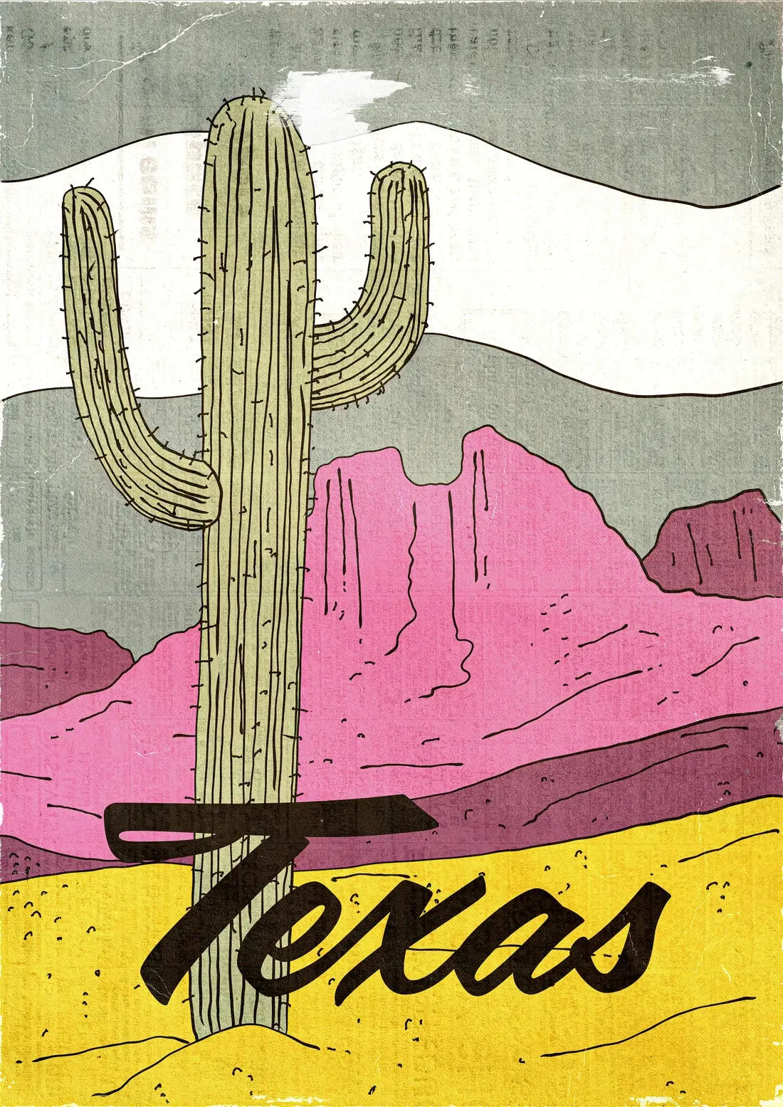 Retro Texas Desert