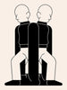 Twin Flames contemporary wall art print by Matto Jennings - sold by DROOL