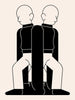 Twin Flames contemporary wall art print by Matto Jennings - sold by DROOL