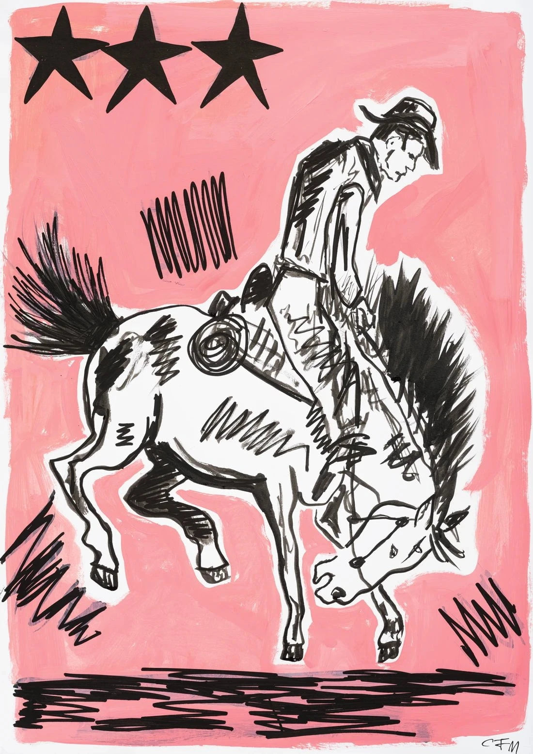 Rodeo contemporary wall art print by Caitlin Flood-Molyneux - sold by DROOL