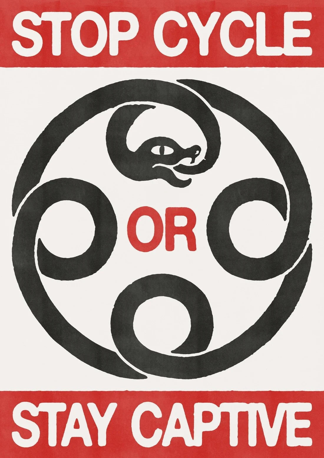 Ouroborus contemporary wall art print by Alexander Khabbazi - sold by DROOL