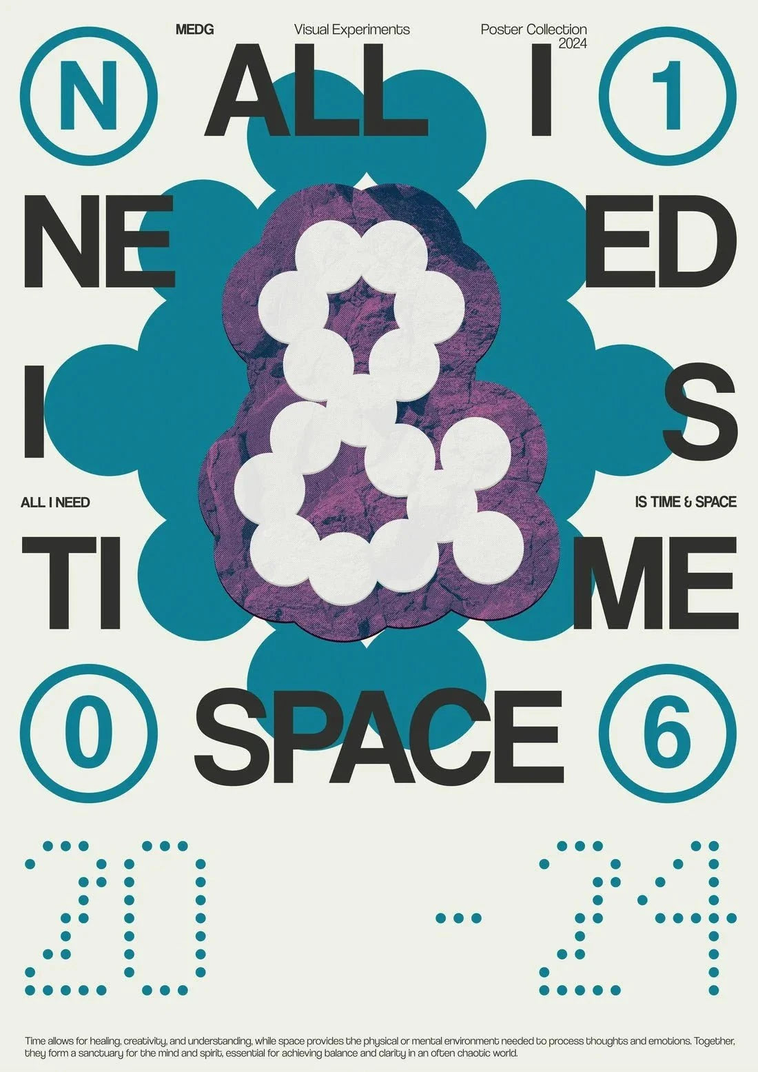 Time & Space contemporary canvas art print by MEDG - sold by DROOL