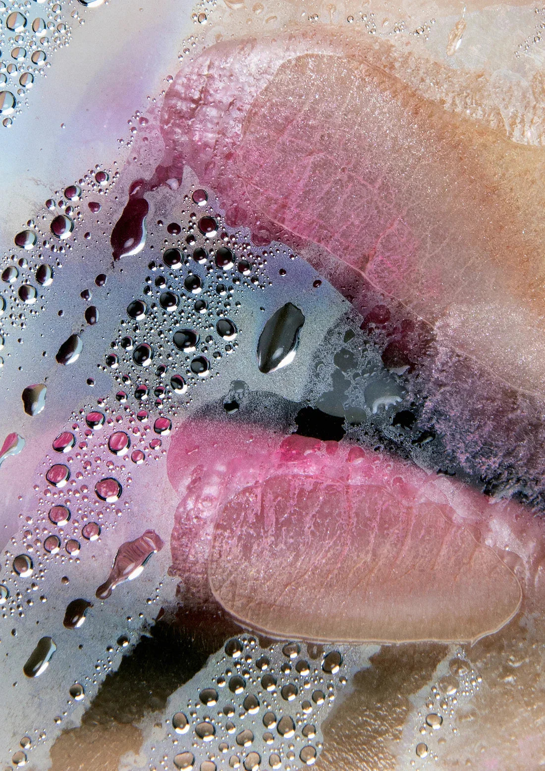 Kiss contemporary wall art print by Sarah McColgan - sold by DROOL