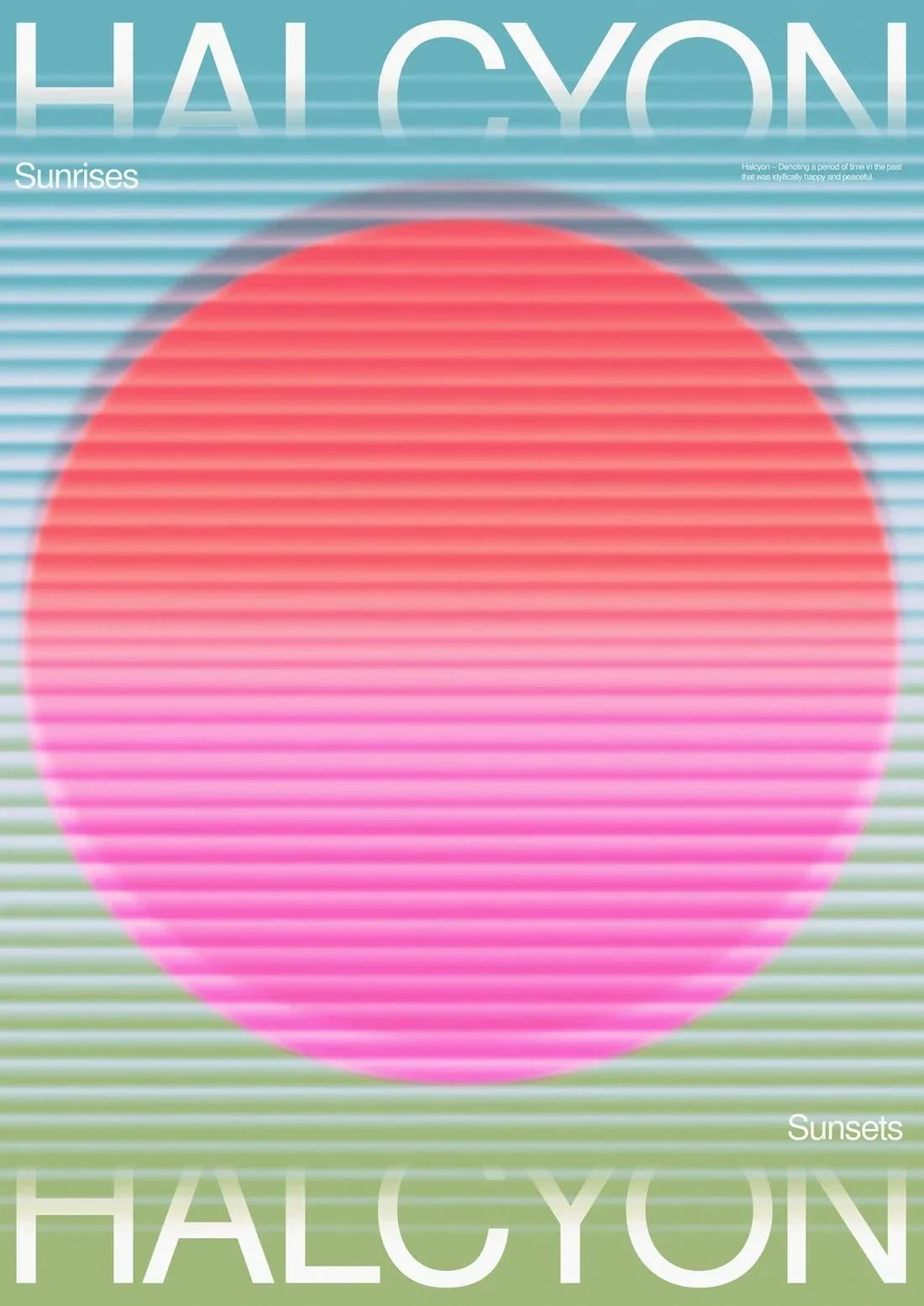 Halcyon days (daze) contemporary wall art print by John Schulisch - sold by DROOL