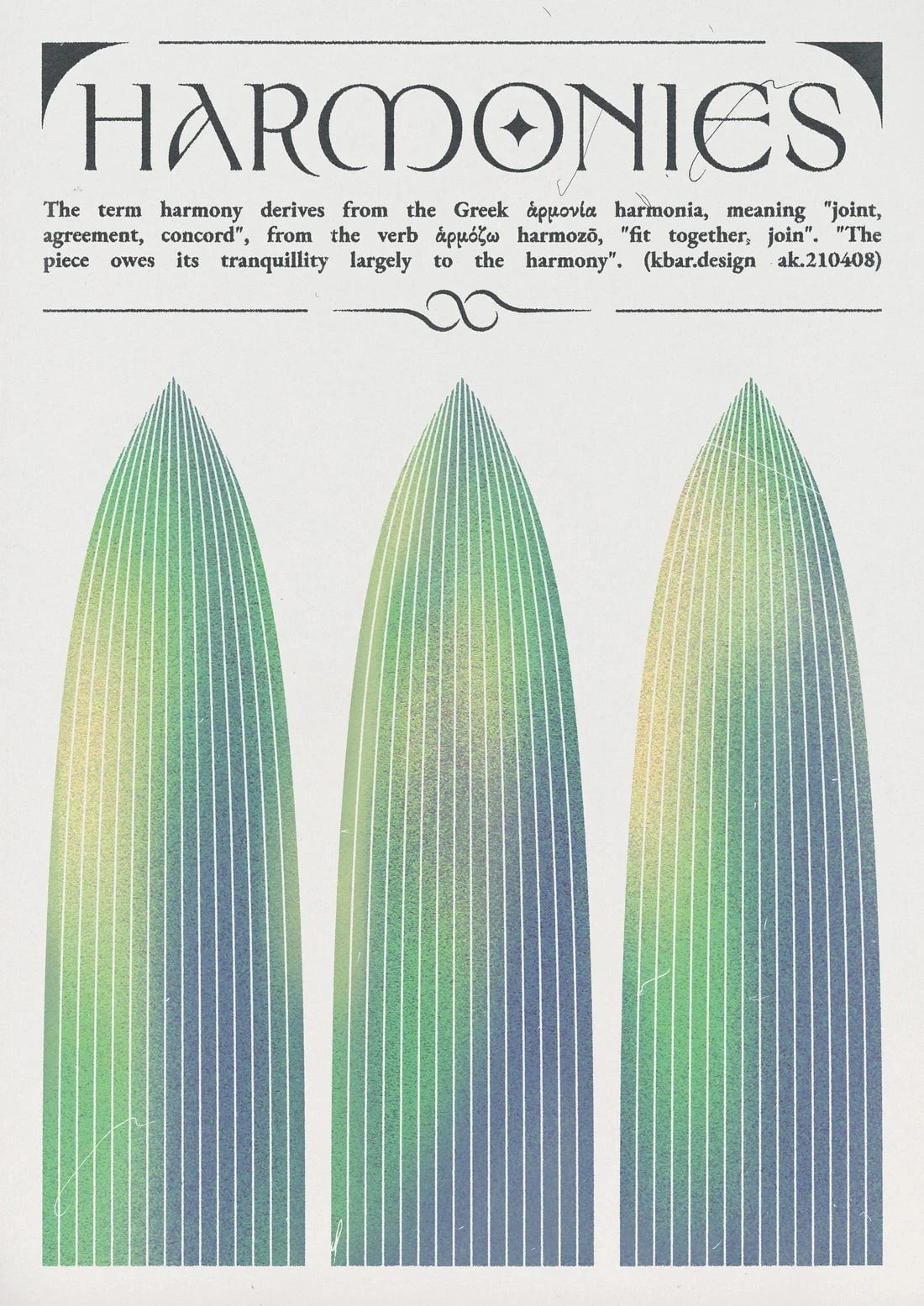 Harmonies contemporary wall art print by Alexander Khabbazi - sold by DROOL