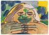 Sprout Watching contemporary wall art print by Lauren Doughty - sold by DROOL