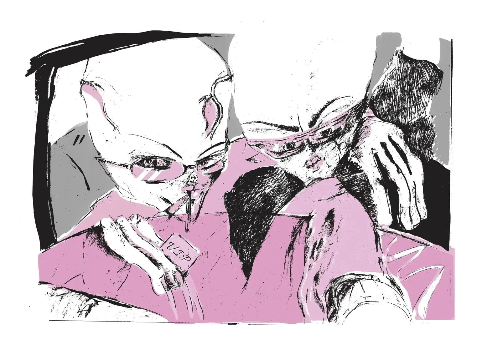 V.I.P.'s contemporary wall art print by Amelie Goeppel - sold by DROOL