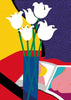 Flowers contemporary wall art print by Johanna Noack - sold by DROOL