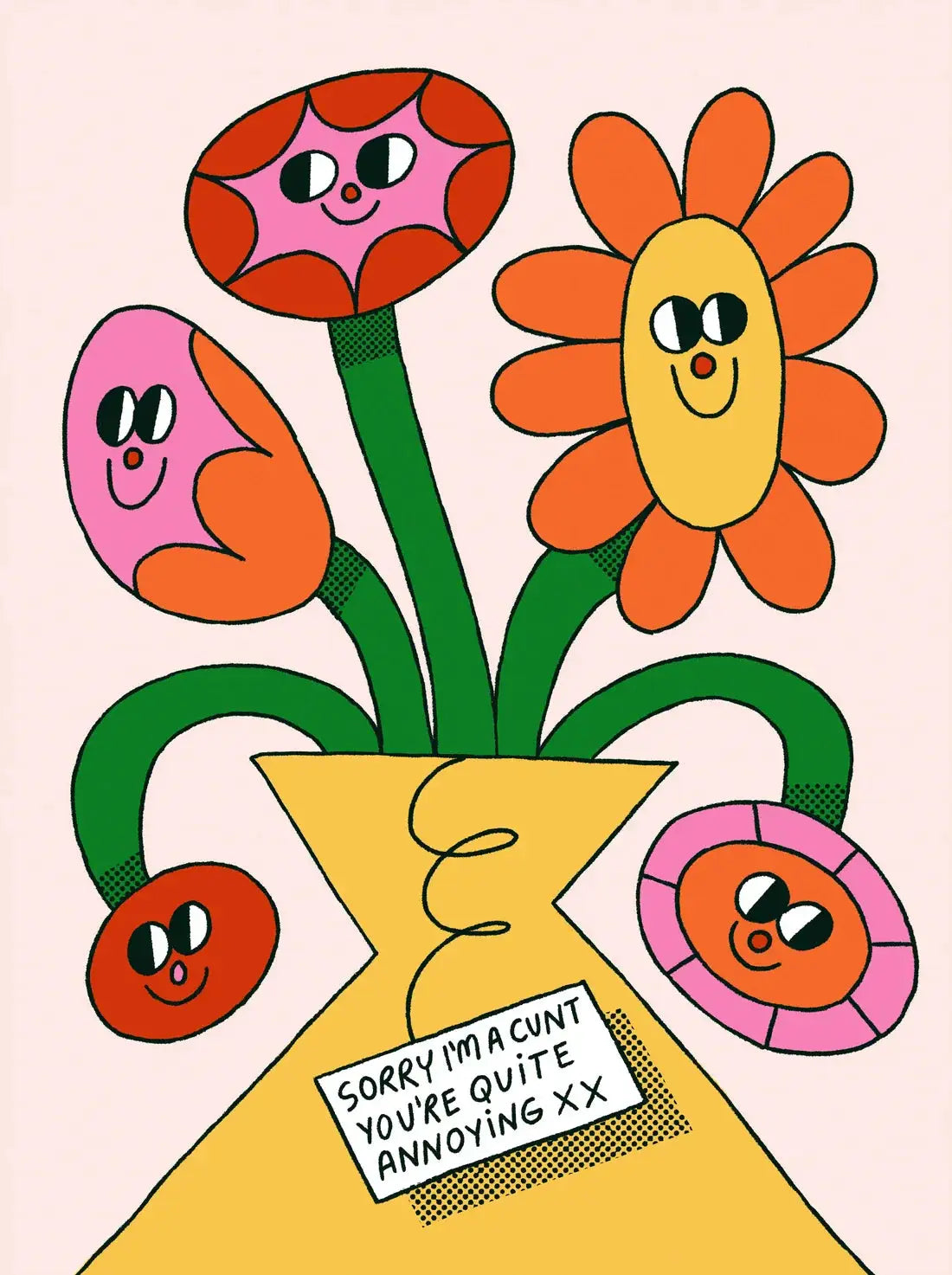 Flowers contemporary wall art print by Bianca Beneduci Assad - sold by DROOL