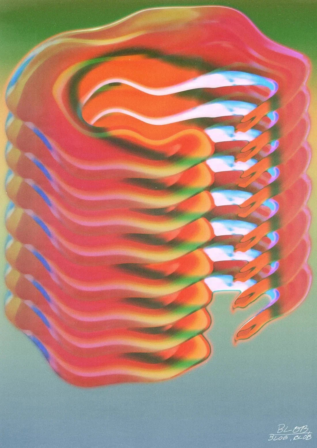 Blob blob blob. contemporary wall art print by Jorge Santos - sold by DROOL