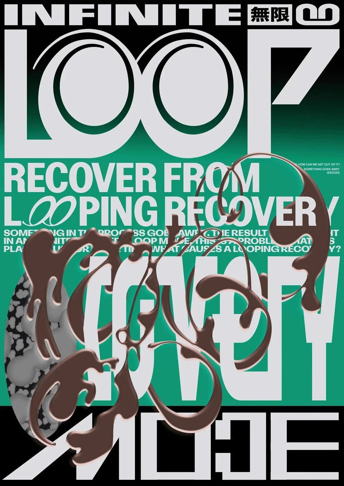 Looping Recovery I contemporary canvas art print by Hui Hwang - sold by DROOL